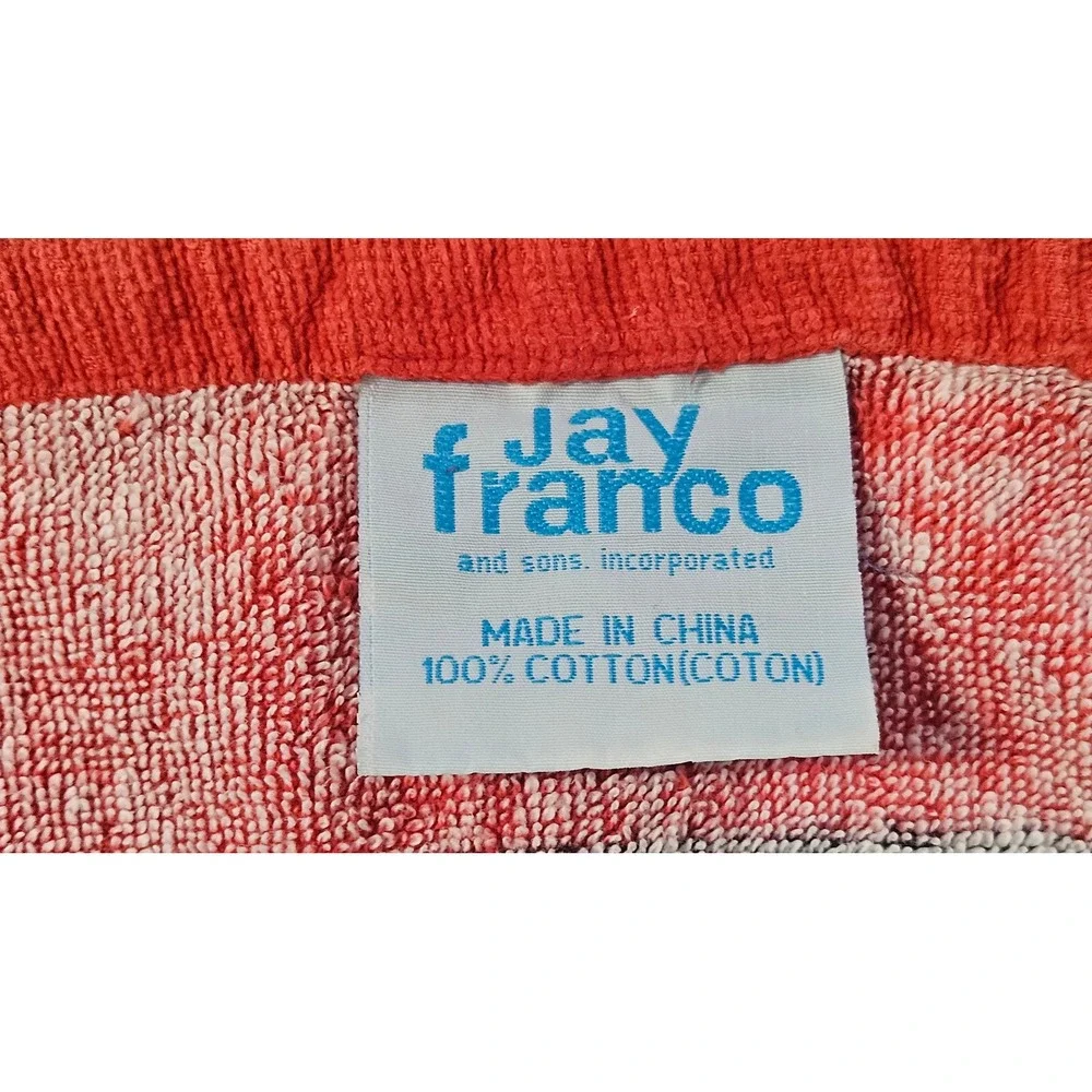 Stephen Sprouse Graffiti Beach Towel 2002 Target Jay Franco Red Blue Cotton Y2K